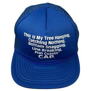 This is My Fishing Cap‎ Angry Comedy Novelty Vintage Mesh Trucker Snapback Hat